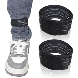 Elastic Boot Straps with Anti-Slip Strips, Cowboy Boot Straps Ankle Strap Adjustable Pant  Straps