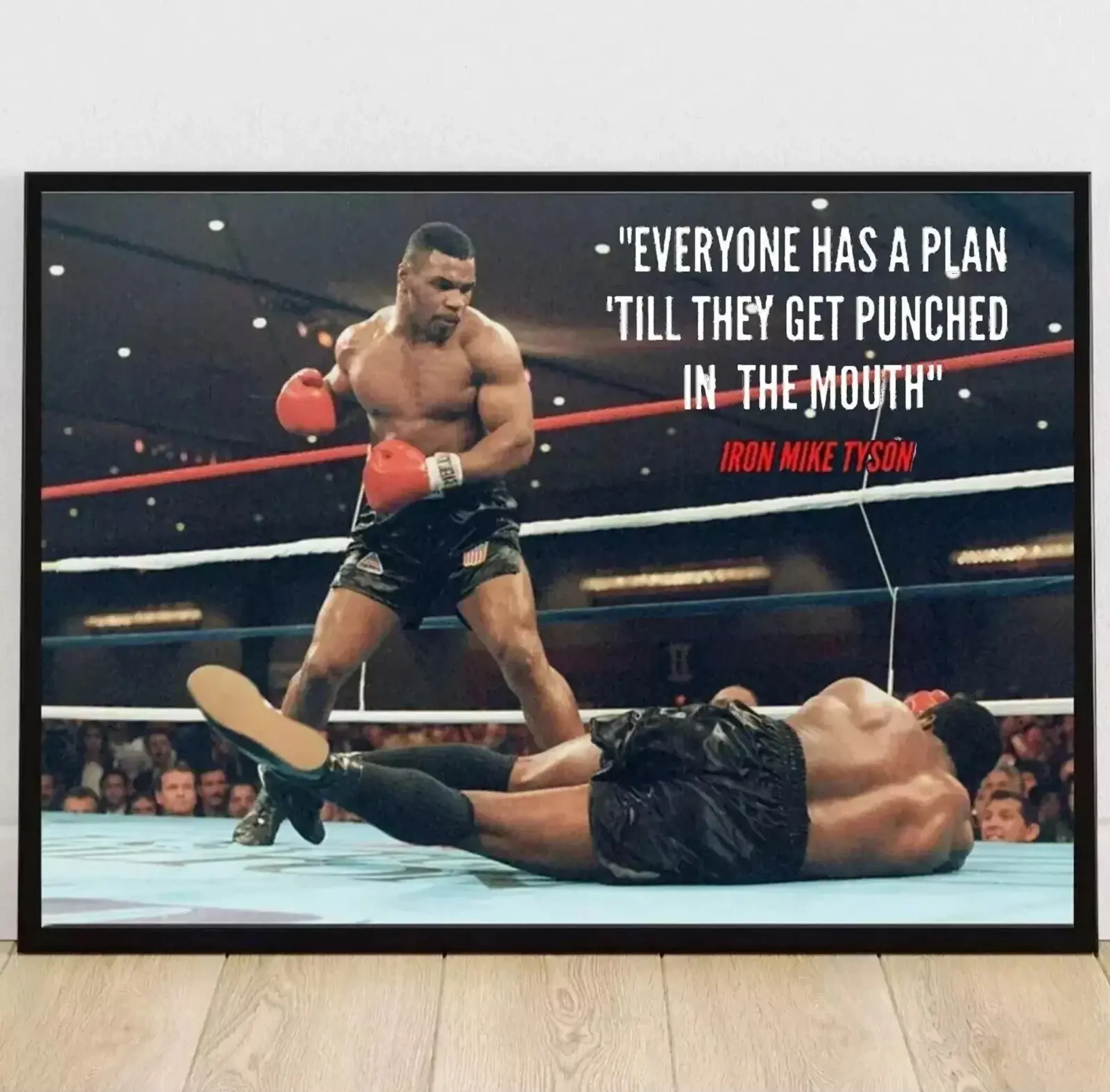 Mike Tyson Boxing Quote Poster – Inspirational Gym Wall Art Print