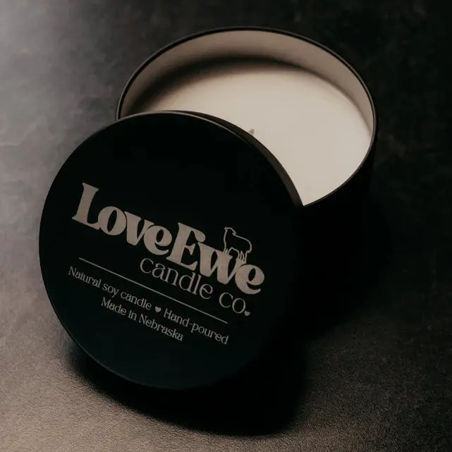 Cedar + Sandalwood Scented Candle | 6 oz | Love Ewe Candle Company
