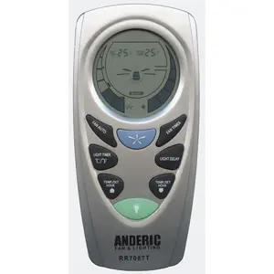 Anderic RR7087T Replacement Thermostatic Ceiling Fan Remote Control with Fan Timer Key | CHQ7087T