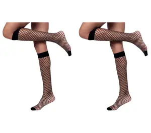 LECHERY Fishnet Knee Highs Set - 2 Pair