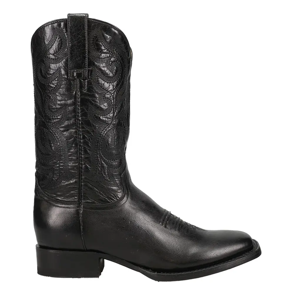ROPER Womens Parker Embroidered Square Toe  Casual Boots Mid Calf - Black