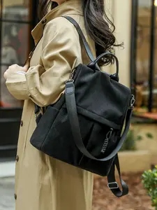 Women's Anti-Theft Shoulder Bag, Casual Lightweight Travel Backpack, Large Capacity Oxford Nylon, Fashionable Commuter Laptop Bag, Backpacks Women, Casual Printed Backpack
