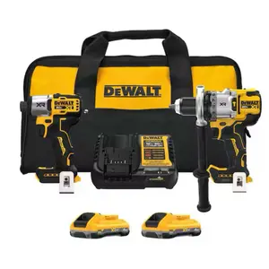 DEWALT 20V MAX Lithium-Ion Cordless 2-Tool Combo Kit with (2) 4.0 Ah Batteries, Charger and Kit Bag