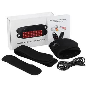 Red Light Therapy Strap 48 660nm & 850nm via Wristband Brace LED Infrared Heating Pad Hand Carpal Tunnel Wrist Muscle Relieve Belt