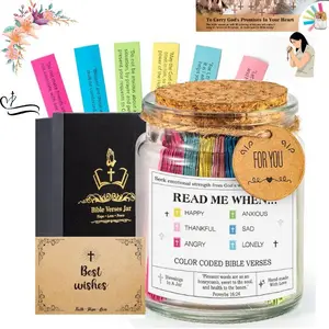 Bible Verse Jar (KJV) – Christian Gifts for Women, Men, Mom, Dad & Friends, Daily Encouragement Prayer Jar, Birthday, Mother’s Day & Graduation Gift