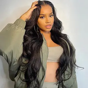 Wiggins Hair 250% High Density Body Wave Pre Cut Ready to Go Glueless Wig Pre Bleached Body Wave 7x4 Closure Wig 7x5 Pre Bleached Knots