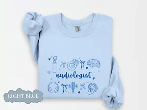 Audiologist T-shirt, Audiology Sweatshirt, Audiologist shirt, AuD Crewneck Sweater, Doctor of Audiology, Audiologist Grad Gift Oversized Womenswear Hoodie