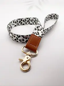 Fashionable Leopard Pattern Keychain, Cute Keychain for Women & Men for Phone & Key Decor, Fashion Keychain for Daily Use, Phone Lanyard for Car Key, Stylish Keychain