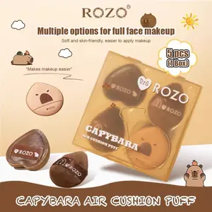 5pcs ROZO Thumb Air Cushion Powder Puff Beauty Egg Foundation Liquid Dedicated Wet and Dry Dual-use Finger Makeup