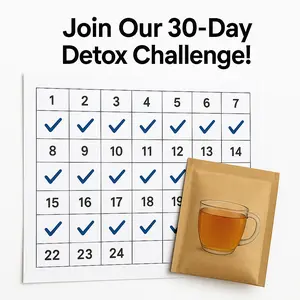 Kidney Tea Formula Ginseng six Treasure Tea Combination -  Organic Fruit Natural Herbal Ingredients for Kidney Traditional Beverage Detox Tea