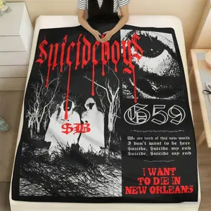 Suiciddeboys New Orleans Album Blanket, G59 Hip Hop Duo Graphic Throw For Bedroom, Rap Music Fan Home Decor Gift | GN070226.C04351.ID02