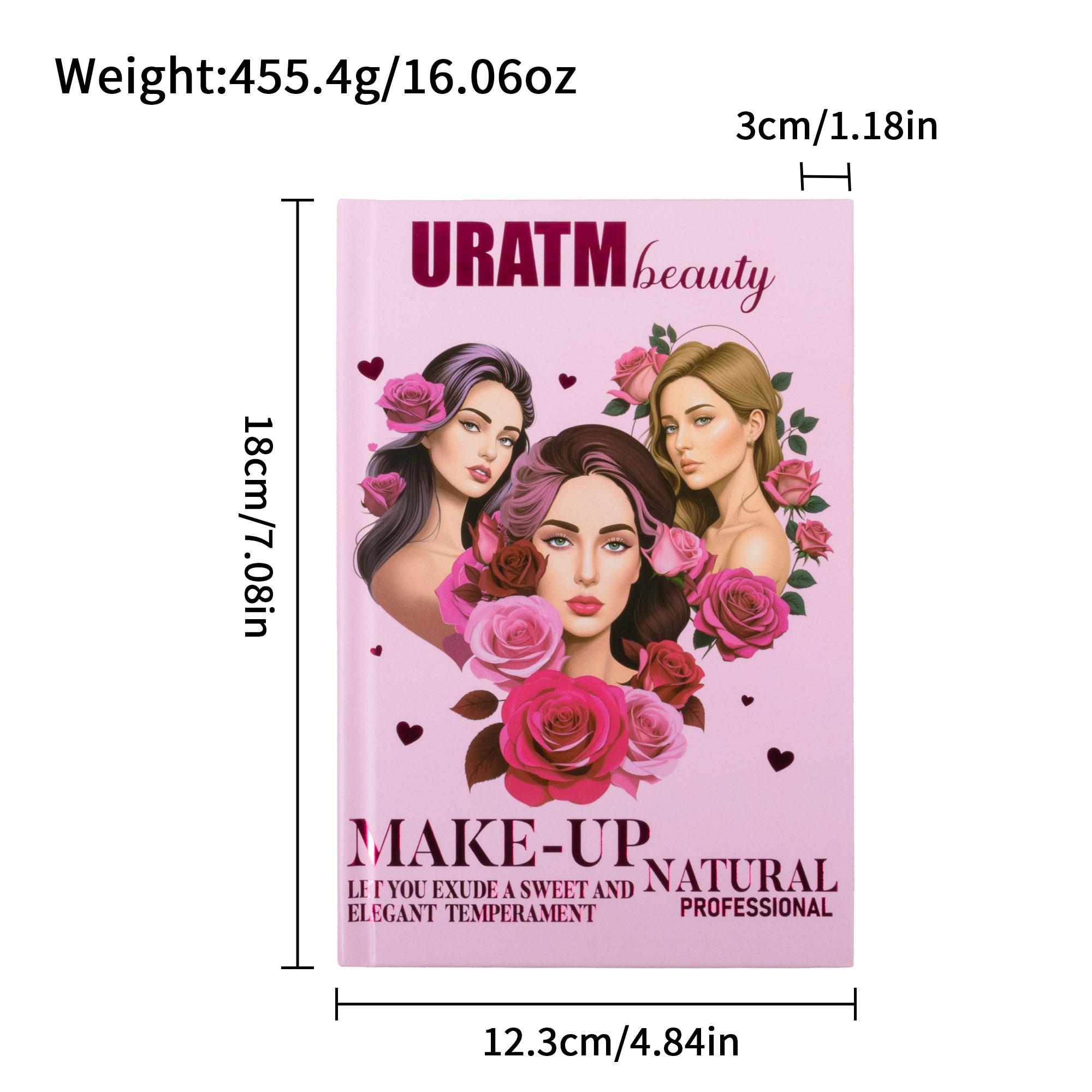 43-Color Romantic Makeup Palette – Book-Style All-in-One Kit with Eyeshadow, Blush, Contour & Highlighter, Multi-Layer Foldable Design, Soft Glam Makeup, Perfect Gift for Women.