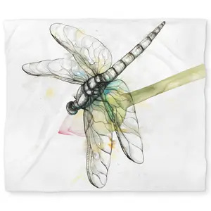 360 stand King Size Microfiber Face Duvet Cover - Soft Fabric Bedding, Turquoise Nature Theme, Dragonfly Print on Closed Tulip Design, for King Size Beds, Botanical Duvet Covers, Bug-Themed Duvet Covers