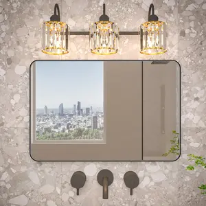 Noir 20" x 30" Vanity Mirror – Modern, Elegant, Rectangular Wall Mirror with Tempered Glass, Shatterproof, Rust-Resistant, Matte Black Frame for Bathroom, Living Room & Hallway