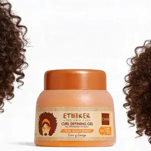 Etniker Curl Defining Gel 1L – Coconut & Flaxseed Styling Gel for Long-Lasting Definition, Shine & Frizz Control – 1L