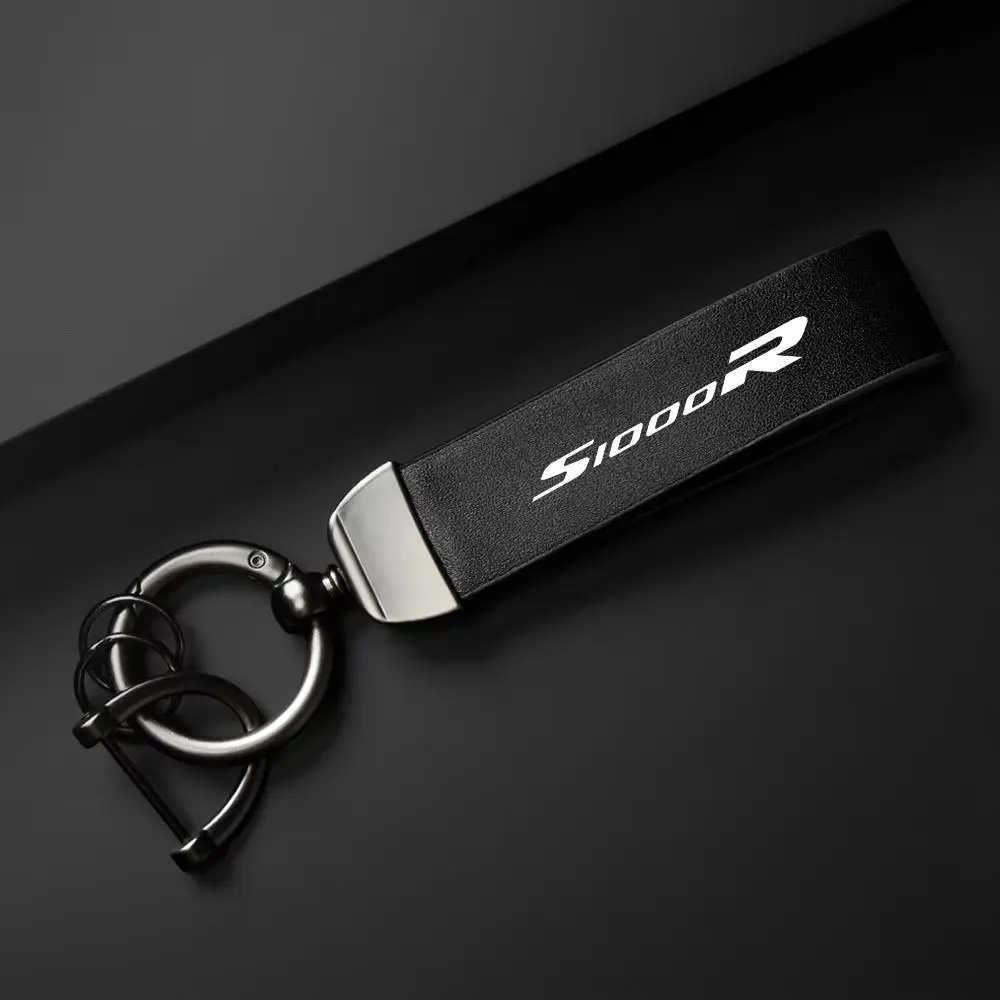 BMW S1000R S 1000R S1000 R PU Leather Motorcycle Keychain Holder, Durable Key Ring Accessory, Ideal Gift for Bikers, Stylish and Functional