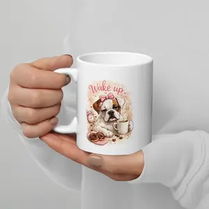 Boxer Energy Wake Up Mug | Cute Boxer Dog Coffee Cup