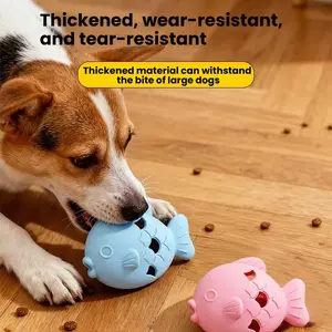 Interactive Pet Treat Dispenser Toy - Soft Silicone Bite-Resistant Leakage Toy