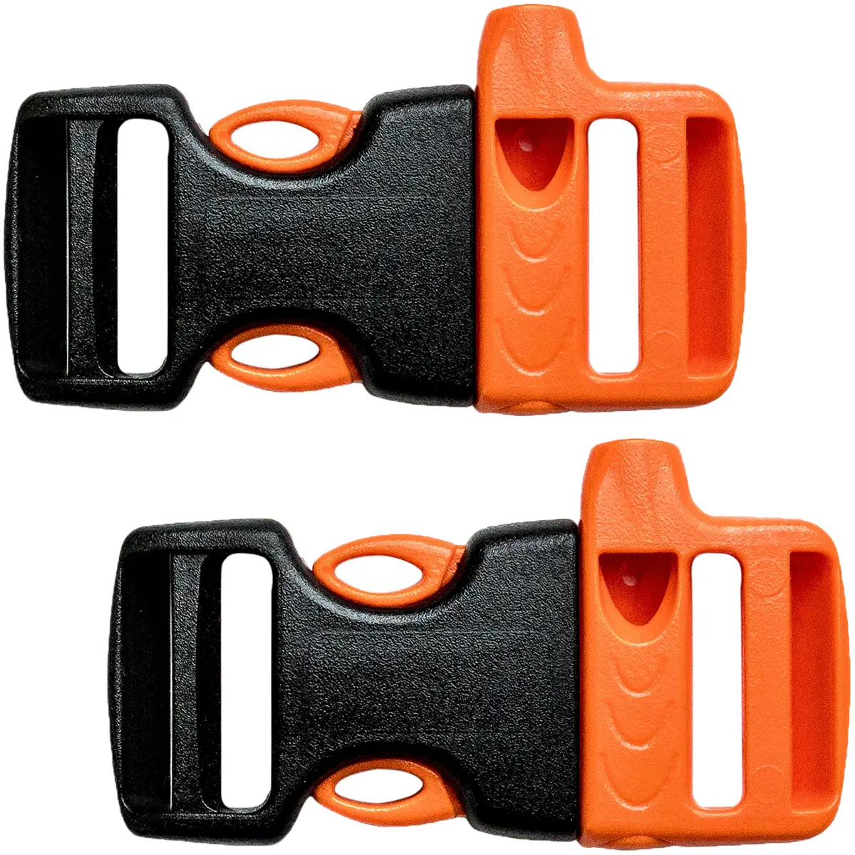 Gear Aid Unisex No-Sew Functional Replacement Buckle with Built-In Whistle - 2-Pack, Outdoor Sports Safety Gear