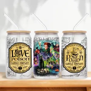 Hocus Pocus 16oz Matte Glass