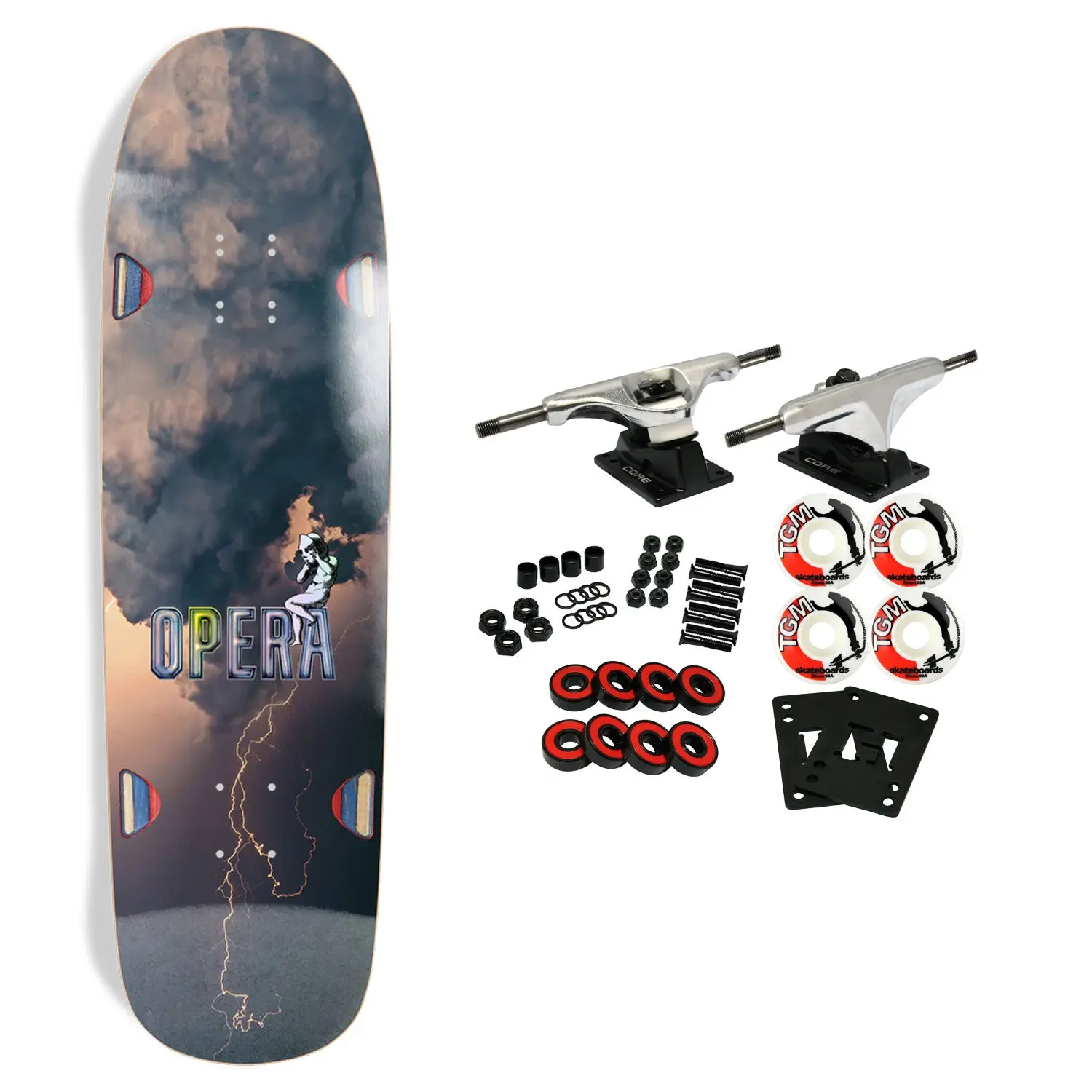 Opera Skateboard Complete Cloudy 9.125" x 32.6"