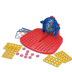 Lottery Machine Game Set, Traditional Family Gathering Game, Includes Round Cage, 90 Number Balls, 12 Cards, Perfect for Parties and Fun Time!