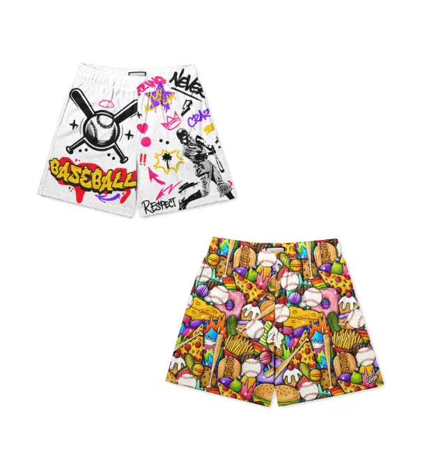 Graffiti Baseball Shorts| Youth & Adult Sizes