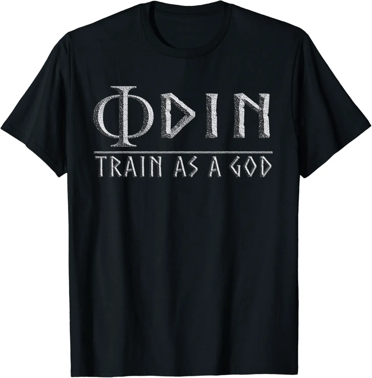 Vikings Odin Train As A God Norse Mythology Gym Training T-Shirt - Nallelycor Shop 21B0B2F7CN62