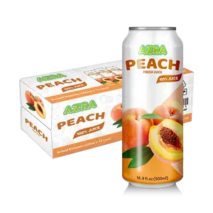 AZRA Peach Juice 12 Pack – 100% Tropical Juice – 500ml Cans – Imported from Vietnam