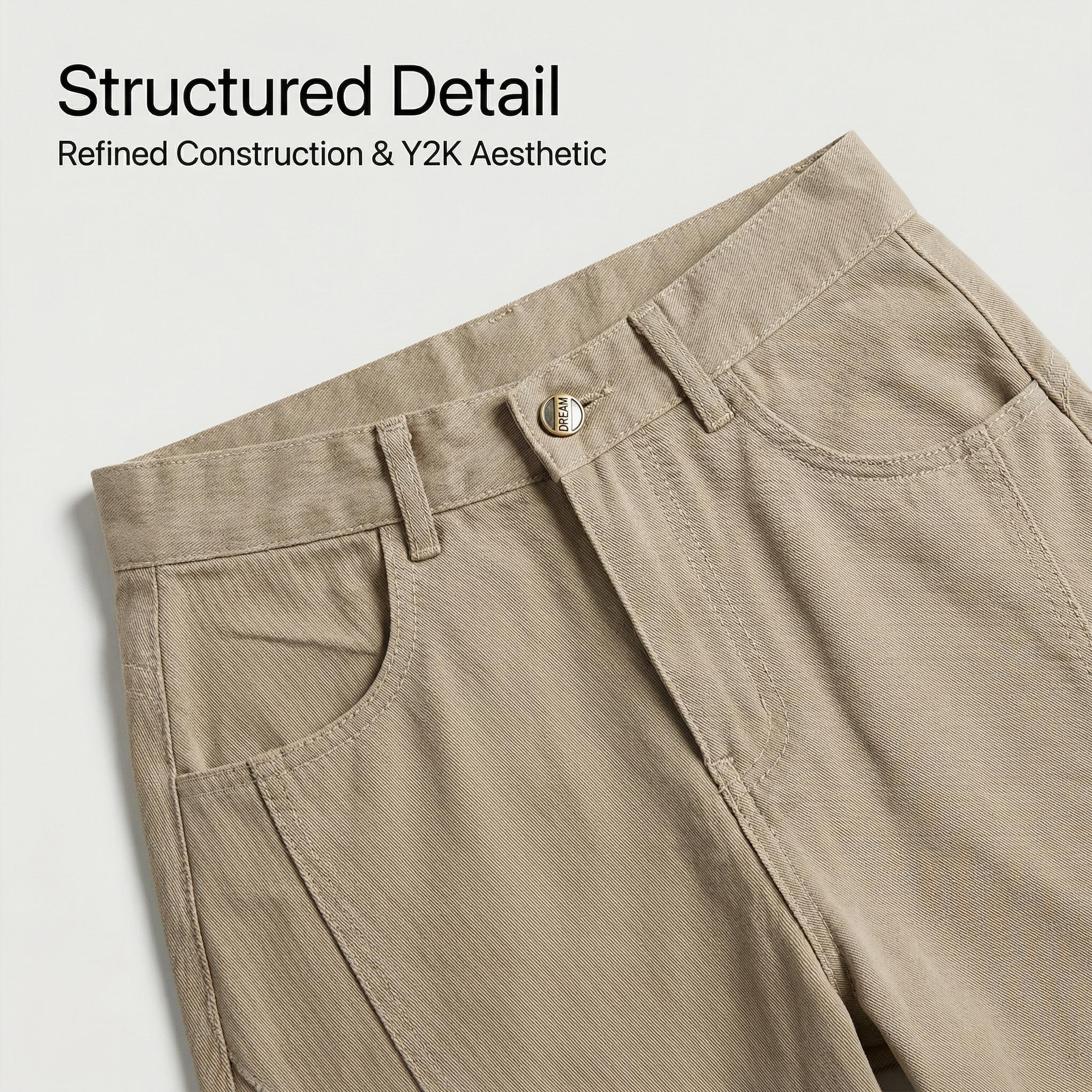 Women’s Baggy Barrel Jeans Comfortable Relaxed-Fit Wide-Leg Pants with Y2K-Inspired Coquette Star and Heart Graphics—Cute Everyday Casual Streetwear