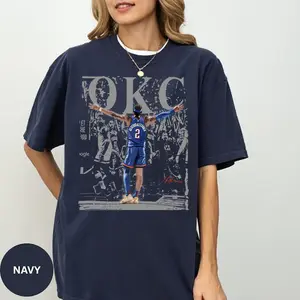 Vintage Shai Oklahoma City Basketball Shirt,  Game Day Outfit, Retro Thunder T-Shirt, Gift for Basketball Fans
