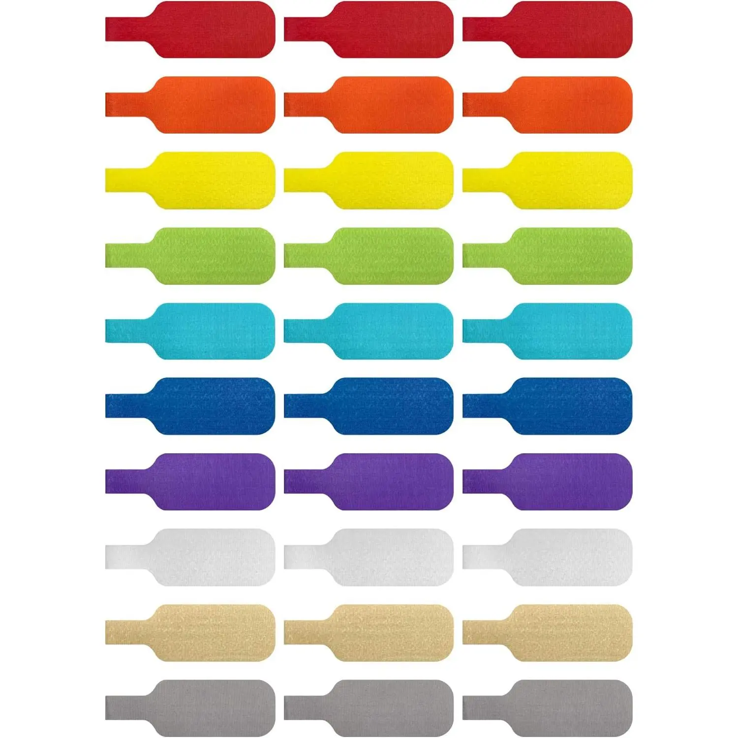 -  Labels, Medium, Multi-Color (30-Pack) Write On Cord Labels, Wire Labels,  Tags and Wire Tags for  Management and