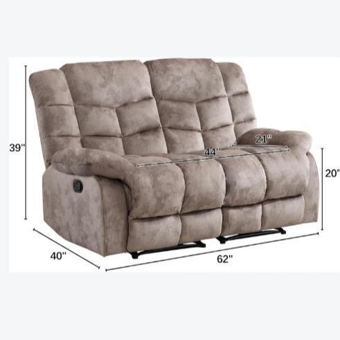 Ebello 37" Overstuffed Manual Massage Recliner Chair with Heat & Vibration - Wall Hugger Single Sofa with Cup Holders, Gray/Brown for Living Room & Bedroom Ebello 37" Overstuffed Manual Massage Recliner Chair with Heat & Vibration - Wall Hugger Single Sofa with Cup Holders, Gray/Brown for Living Room & Bedroom