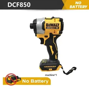 DEWALT DCF850 new 205NM brushless cordless electric screwdriver, DEWALT power tool 20V battery,DEWALT rechargeable impact drill,