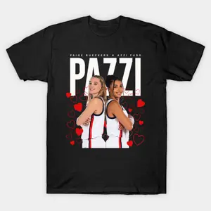 Paige Bueckers x Azzi Fudd T-Shirt, Paige Bueckers Team USA Shirt, Women's Basketball Apparel, Funny Expression Graphic Tee, Trendy Sports Outfit