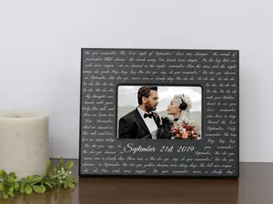 Song Lyrics Print, First Dance Wedding Gift, Father-Daughter Dance, Mother-Son Dance, Love Letter Gift, 5 year anniversary gift Matte