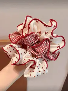3-Piece Floral Hair Tie Set, Oversized Headband, Fresh Elegant Hair Accessory, Perfect for Back-To-School, Gift, Ponytail, Scrunchie, Fashionable Hair Accessories