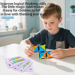 Magnetic Puzzle Toy Set, Brain Teaser Game, Educational Card Games, Creative Building Blocks, Intelligence Development