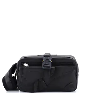 Pre-owned Dior Leather Backpacks Christian Homme Saddle Backpack by Rebag