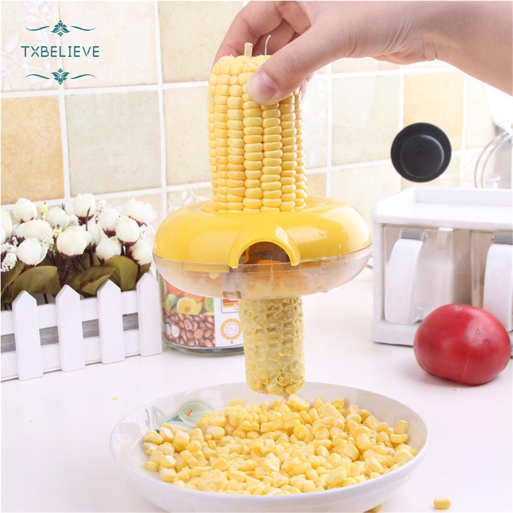 Kitchen Helper Easy Peel One Step Corn Kerneler Stripper Peeler E-z Remove Corn,Corn Kerneler Remover Cutter Peeler Stripper Thresher Kitchen Tool