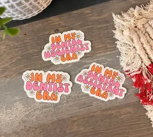 Dental Sticker In My Dental Era Decor Decorative Pack Waterproof Prop Room Ornaments