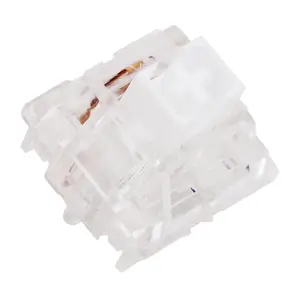 WS Aurora Series Linear Mechanical Keyboard Switches 5 Pins PCB Mount Lubed Clear Switches (35pcs)