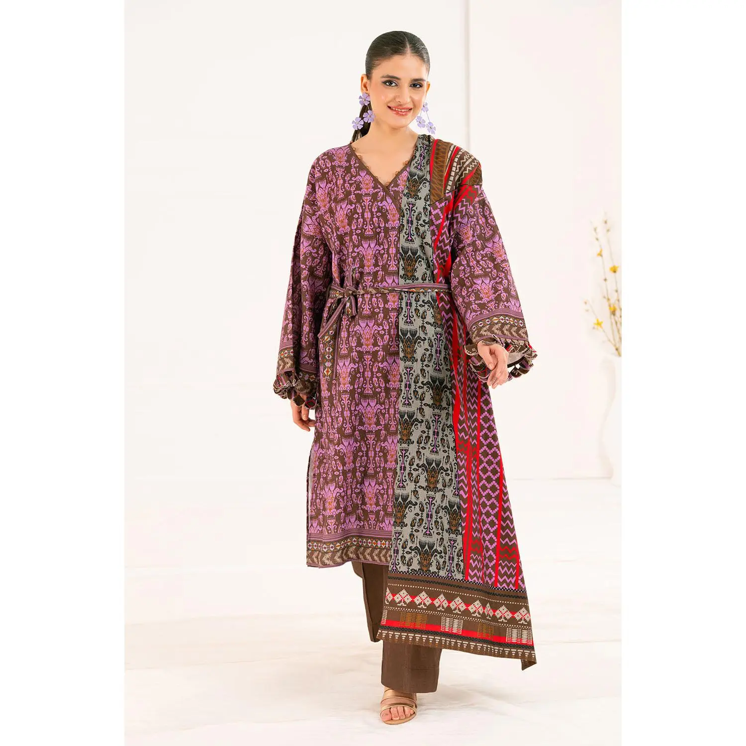 Gul Ahmed Stitched Khaddar 3 Piece K#52044 J(77) Y-19