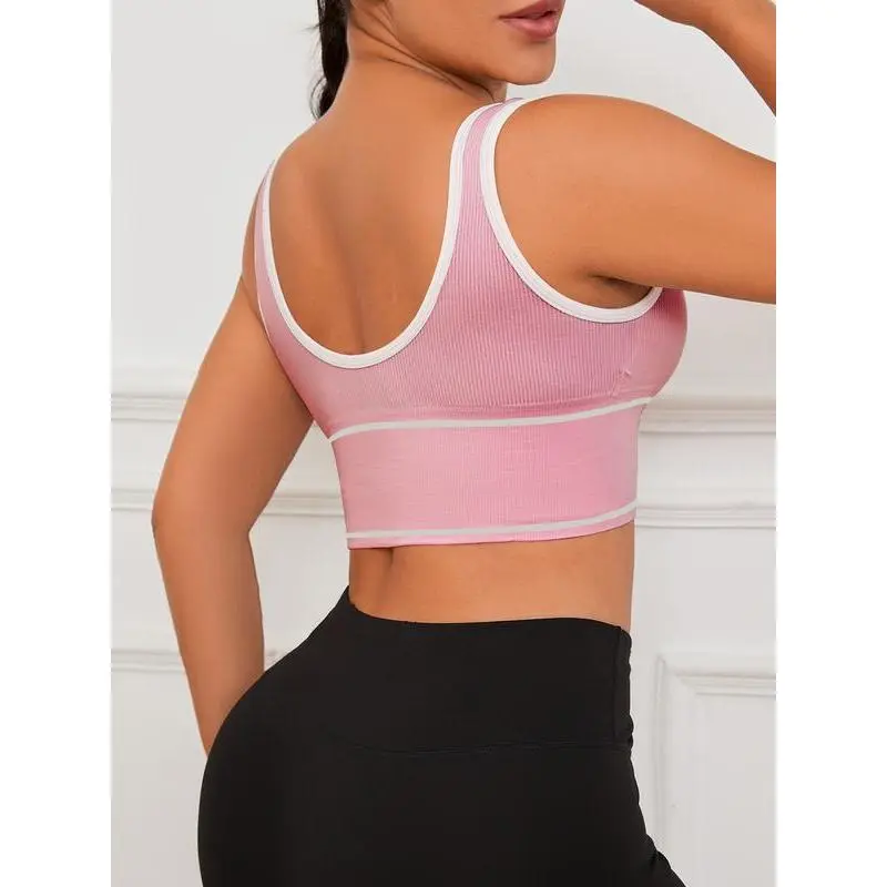 6/3-Piece Women's Elegant Sports Tank Tops - Wireless Bras With Removable Pads, Racerback & High Elasticity For Yoga & Running 6-piece set 6/3-Piece Women's Elegant Sports Tank Tops - Wireless Bras With Removable Pads, Racerback & High Elasticity For Yoga & Running 6-piece set