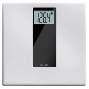 Taylor 6433783 400 lbs Digital Bathroom Scale - White, Pack of 2