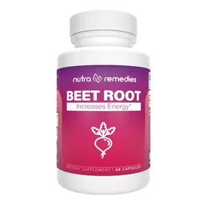 Beet Root Powder Vegan Capsules – Natural Nitric Oxide Support for Endurance, Heart Health & Energy (60 Capsules)