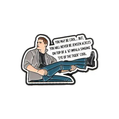 Cartoon Movie Character Pins, Alloy Brooch Pin, Unique Quote Design Brooches, Unisex Fashion Accessories, Elegant Clothing Backpack Decorations, Clip