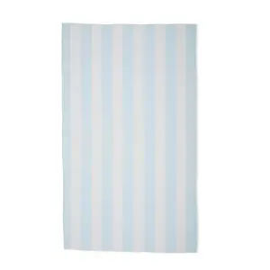 Summer Bold Blue Geometry Tea Towel