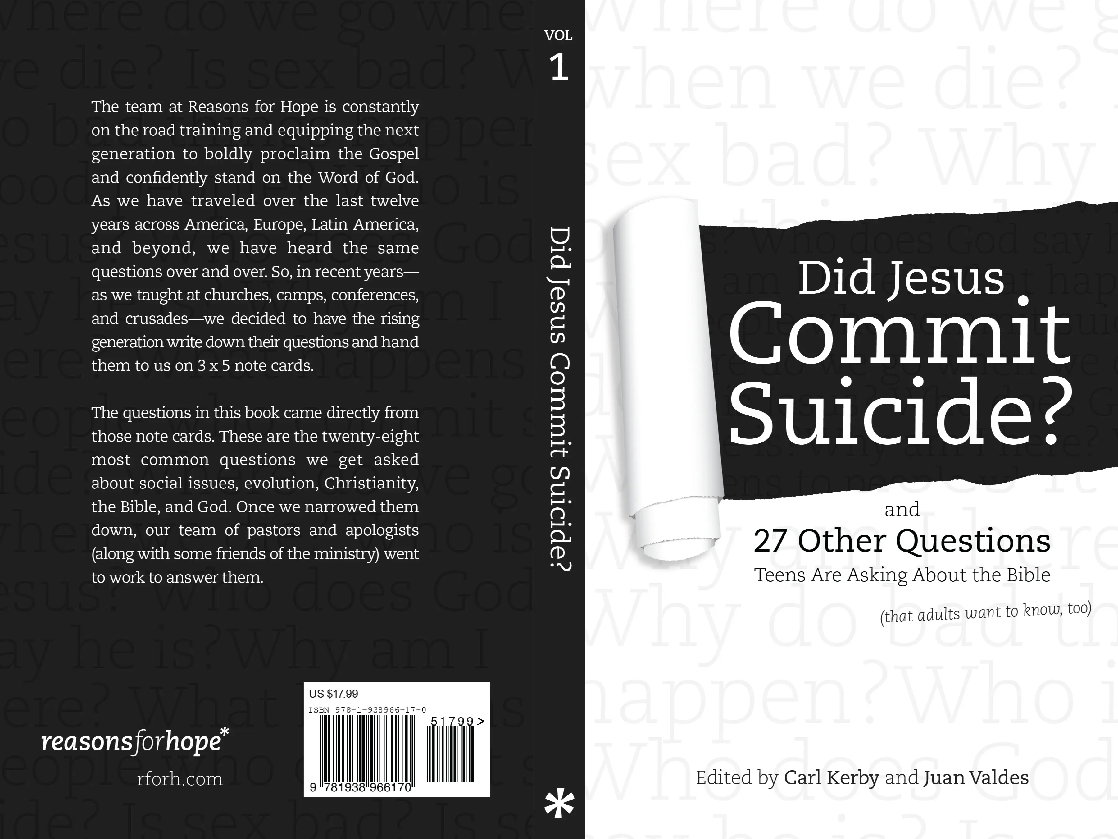 Did Jesus Commit Suicide? And 27 Other Questions Teen Are Asking About the Bible (that adults want to know, too)